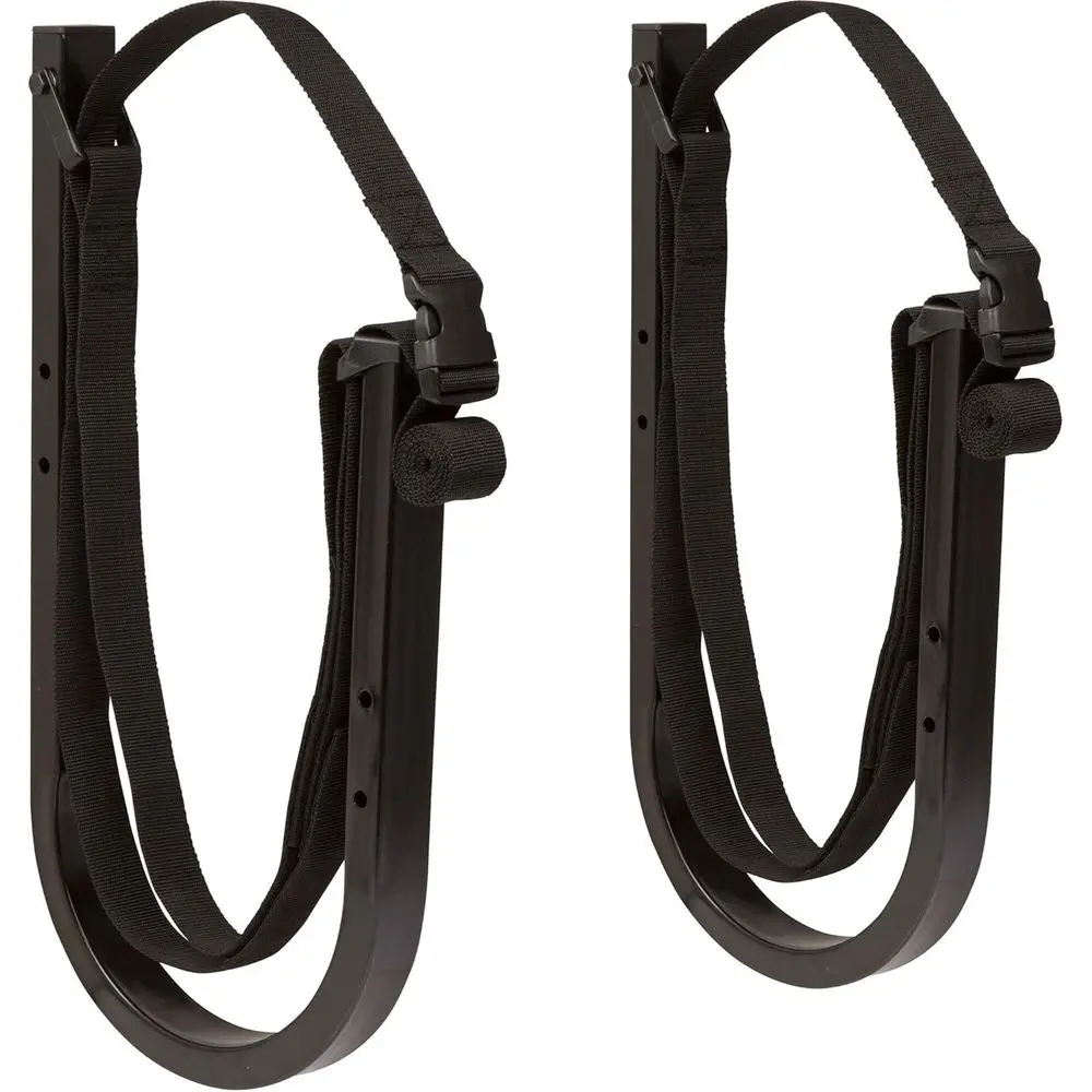 SUP Wall Storage Rack for Paddle Board and Surboard with Safety Straps, Black