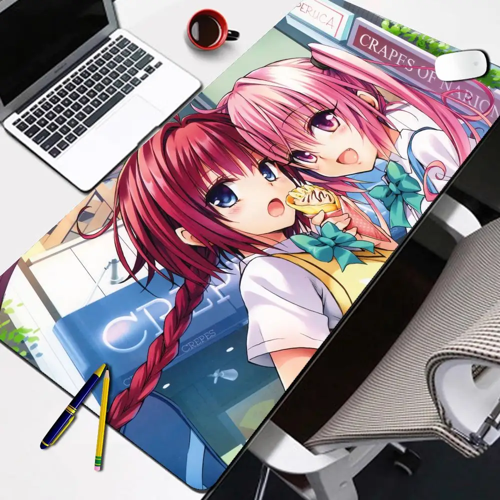 Rubber Mouse Pad _To_Love-Ru_ High-Definition Printed Keyboard Desk Mat _Kawai_ Cute Girl Non-Slip Desk Mat _Xxl_ Student Writing Board