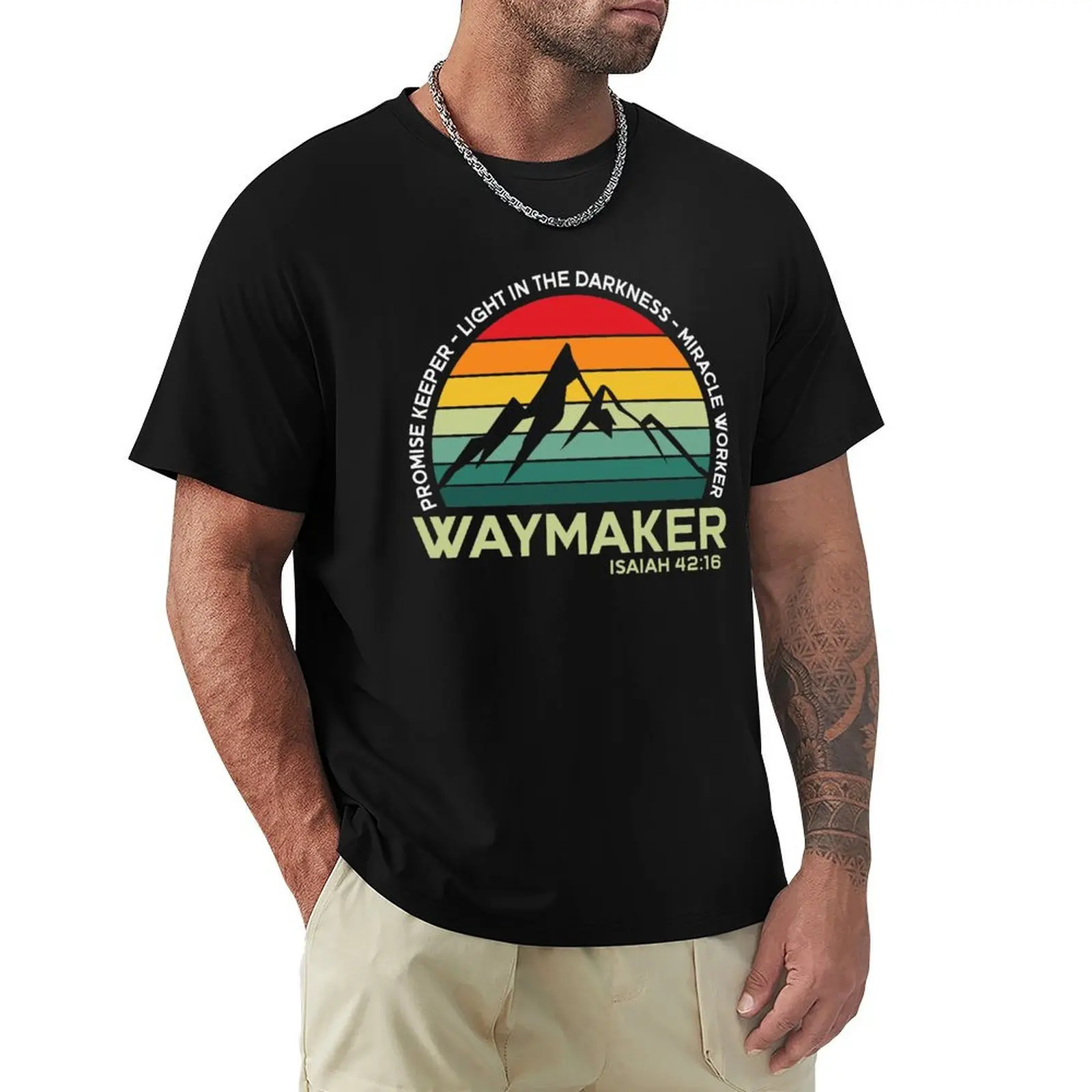 Camiseta Waymaker Miracle Worker Promise Keeper para festival de verão
