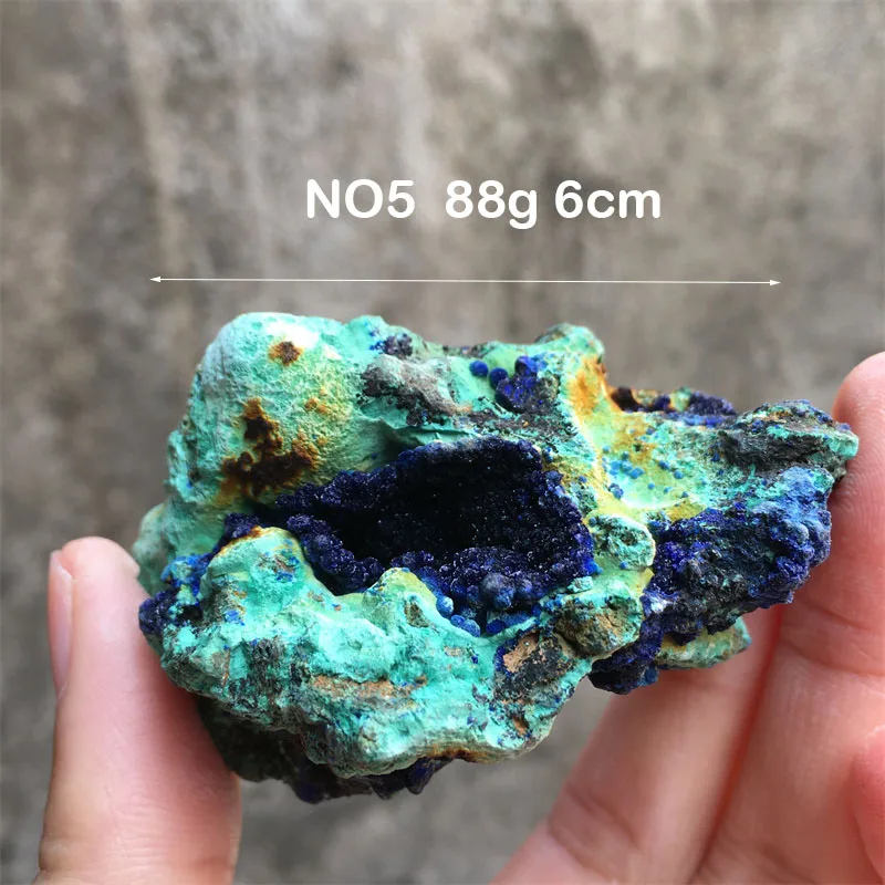 Real Natural Stone Azurite And Malachite Symbiotic Specimens Mineral Crystal Cluster Raw Room Decor Home Powerful Reiki Healing