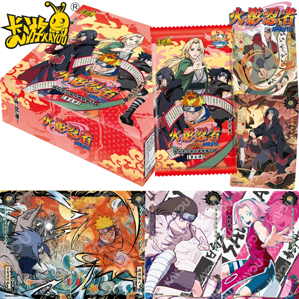 

Kayou Original Naruto Hobby Collection Cards for Kids Classic Hot Blooded Character Exquisite Anime SSR UR MR Theme Cards Gifts