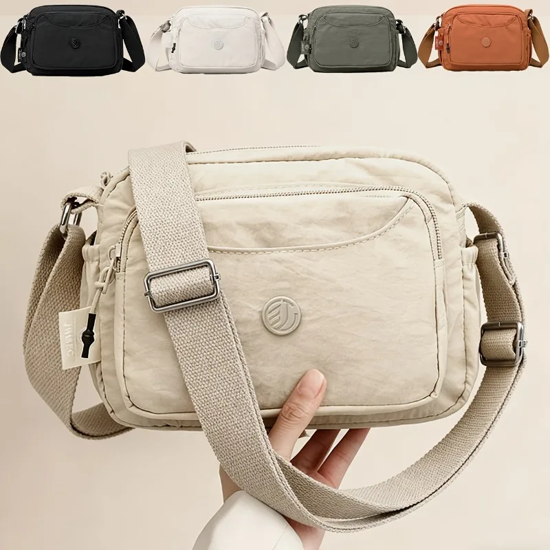 

Oxford Shoulder Crossbody Bag Women Spring Summer New Casual Nylon Makeup Canvas Mom Bag Purse