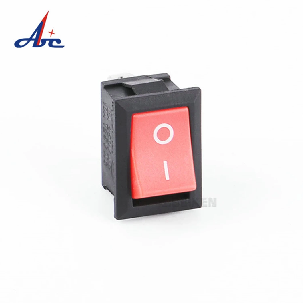 10PCS KDC1 Mini Rocker Switch ON-OFF Latching Function Toggle Switch with 2Pin Terminal 3A250V/6A125V Rocker Toggle Switch