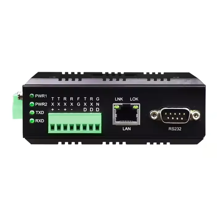 Industrial Grade Mini Serial to Ethernet TCP/IP LAN Converter  RS485 RS232 RS422 Serial Port Server With POE Optional