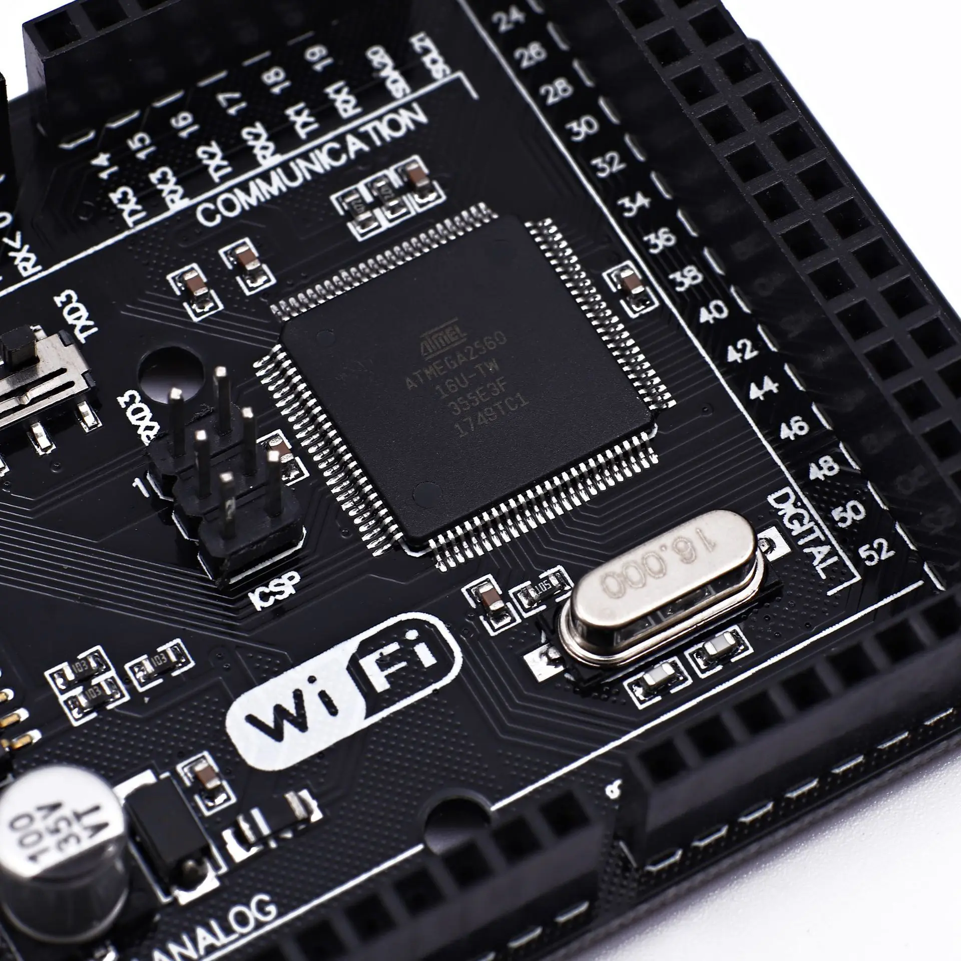Mega2560 + WiFi R3 ATmega2560+ESP8266 memória 32Mb USB-TTL CH340G. Compatível com Arduino Mega NodeMCU