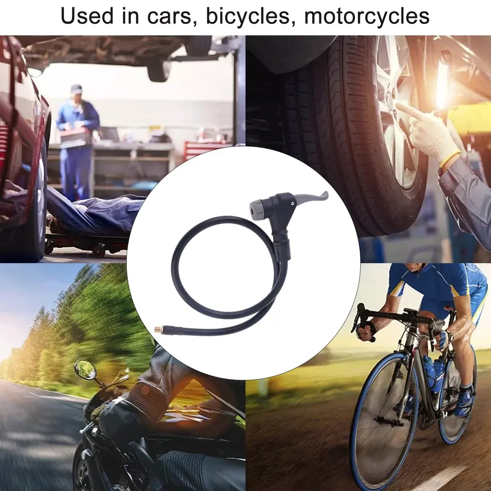 Two In One Air Pump Extension Mouth Hose Tube With Two Nozzles Replacement Hose Accessories For Electric Inflator