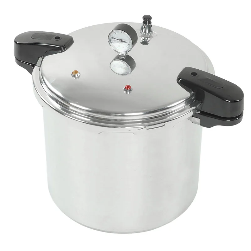 Universal Large Capacity Pressure Cooker 23L Aluminum Alloy 50Kpa Thickened Explosion Proof Valve Kitchen Pressure Cooker