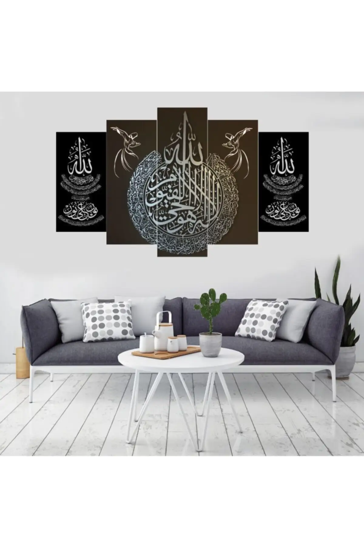 DOLBOVI religious 5 piece gift canvas wall table