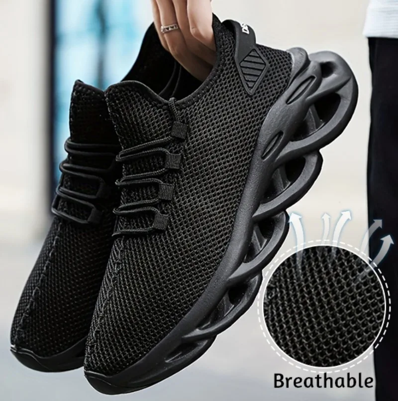 Modne męskie trampki Letni projekt Nowy trend Męskie buty Casual Mesh Oddychające lekkie Tenis Masculino Adulto Rozmiar 39-48