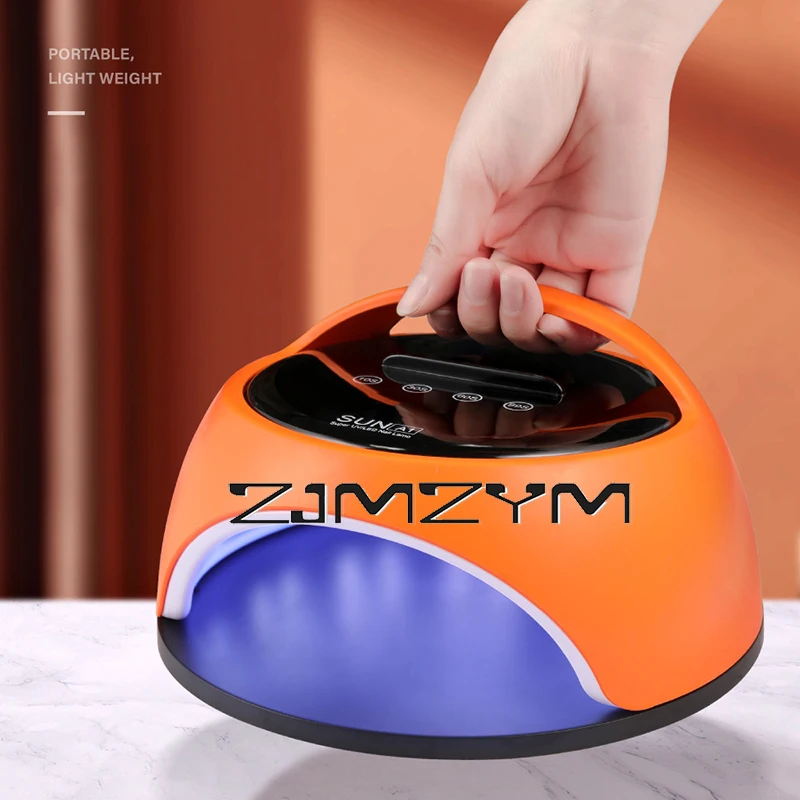 Lâmpada de unha LED UV profissional com suporte do telefone, Secador de gel polonês, Lâmpada de cura com sensor automático, alta potência, 360W