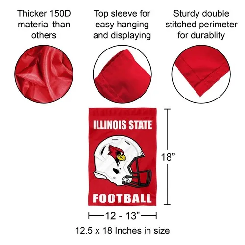 ISU Redbirds Football Helmet Garden Yard Banner hhp
