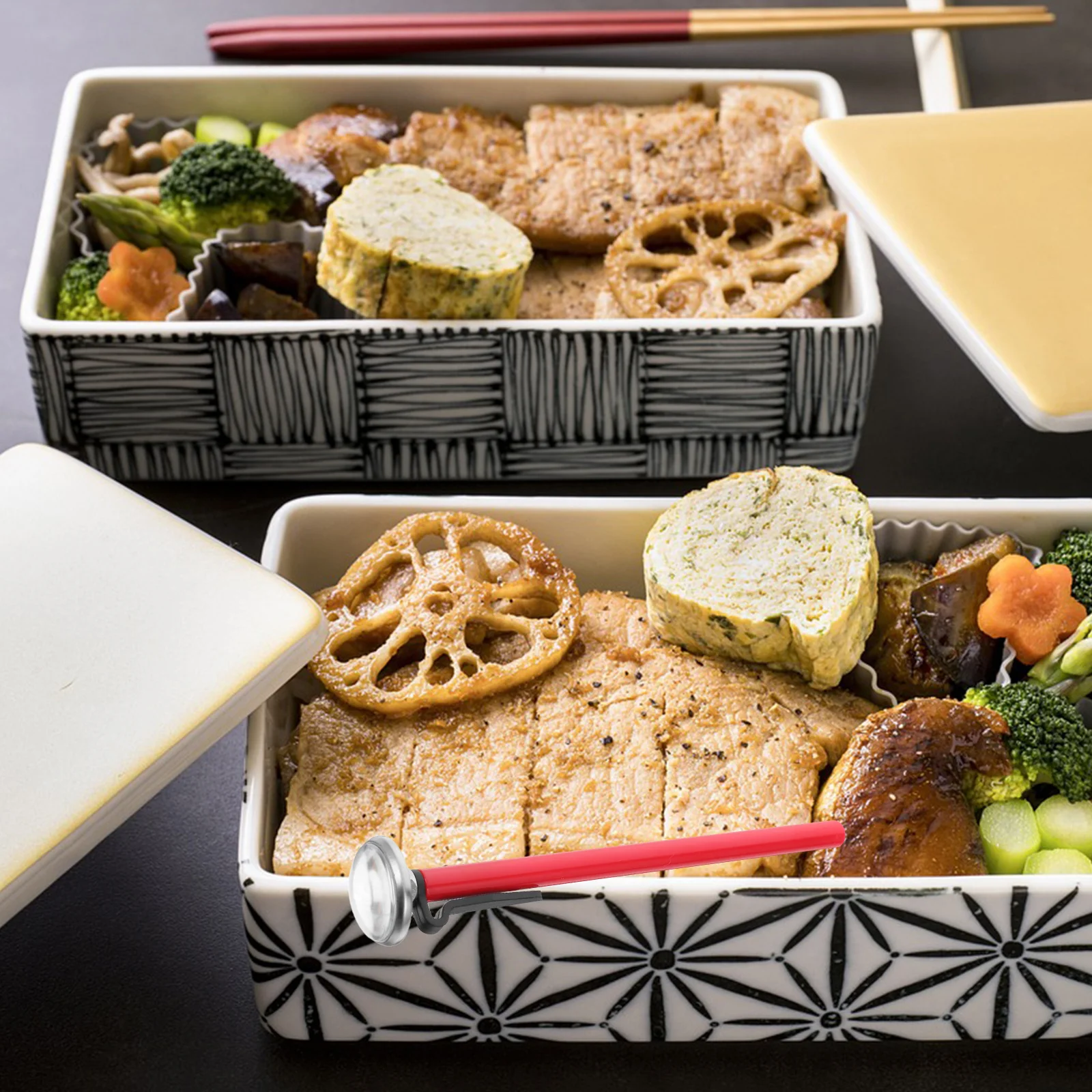 

Stainless Steel Probe Thermometer Food Kitchen Tool Accurate Cooking Milk Frothing Coffee Baking Oven Meat Temperature Gauge