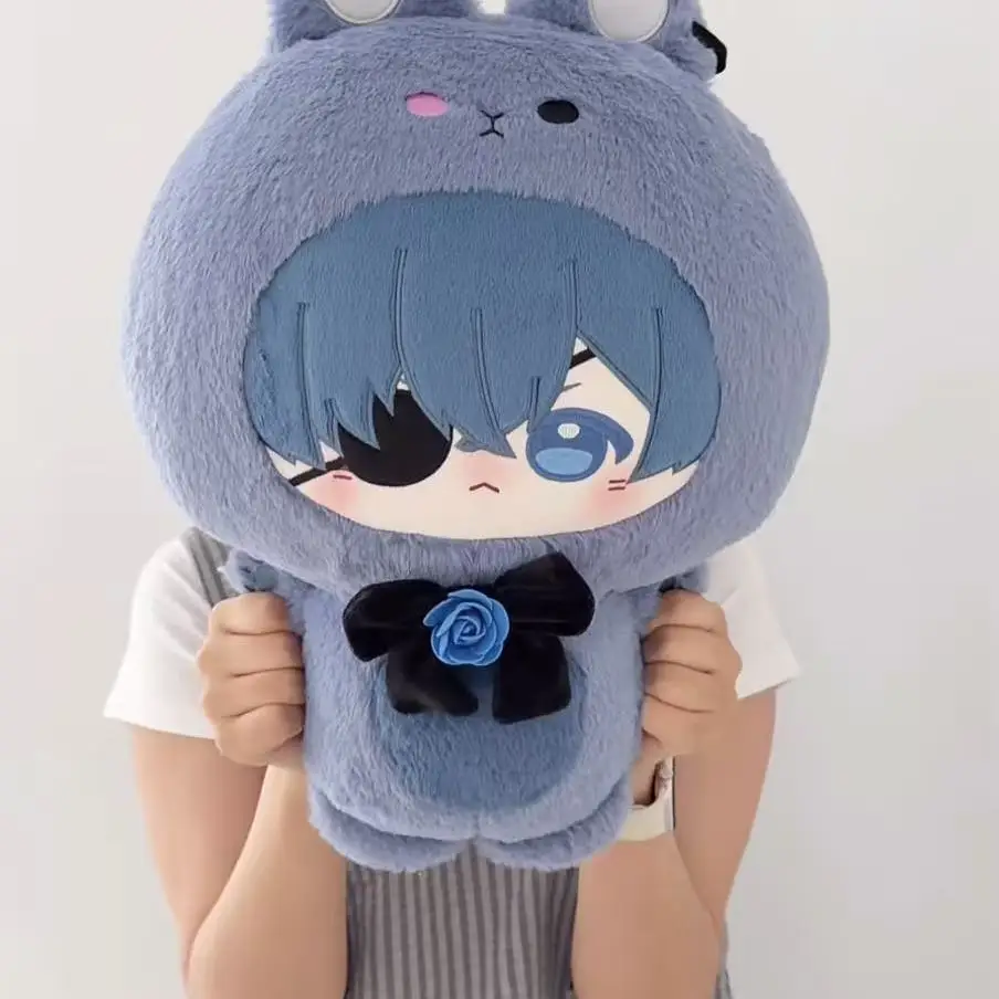 Anime Black Butler Ciel Phantomhive Plush 45cm Cotton Figures Gift Hug Pillow Role Play Kawaii Birthday Xmas Gift Halloween - view 2