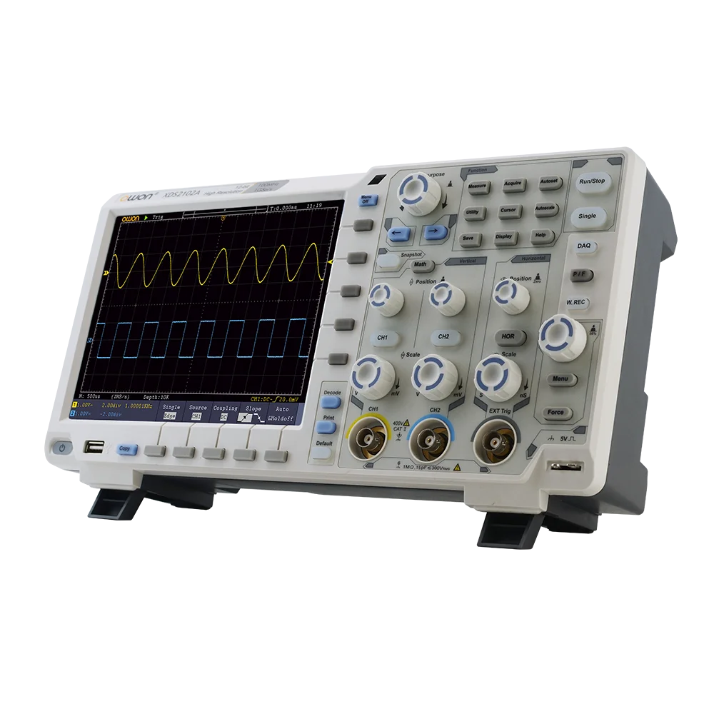 OWON XDS3102 XDS3202 XDS3303 dwukanałowy ekonomiczny cyfrowy oscyloskop 100Mhz 200Mhz