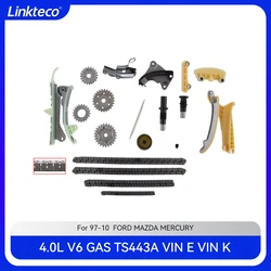 Engine part Timing chain kit set Fit 4.0 T L V6 GAS VIN E VIN K For 97-10 FORD EXPLORER RANGER MAZDA B4000 MERCURY 4.0L TS443A