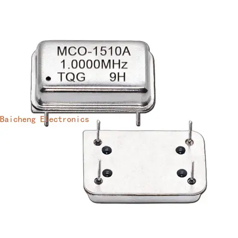 5PCS DIP-14 1M 1MHZ 1.000MHZ Rectangular Full Size Active Crystal Oscillator 3.3V-5V-Compatible 15PF 20PPM