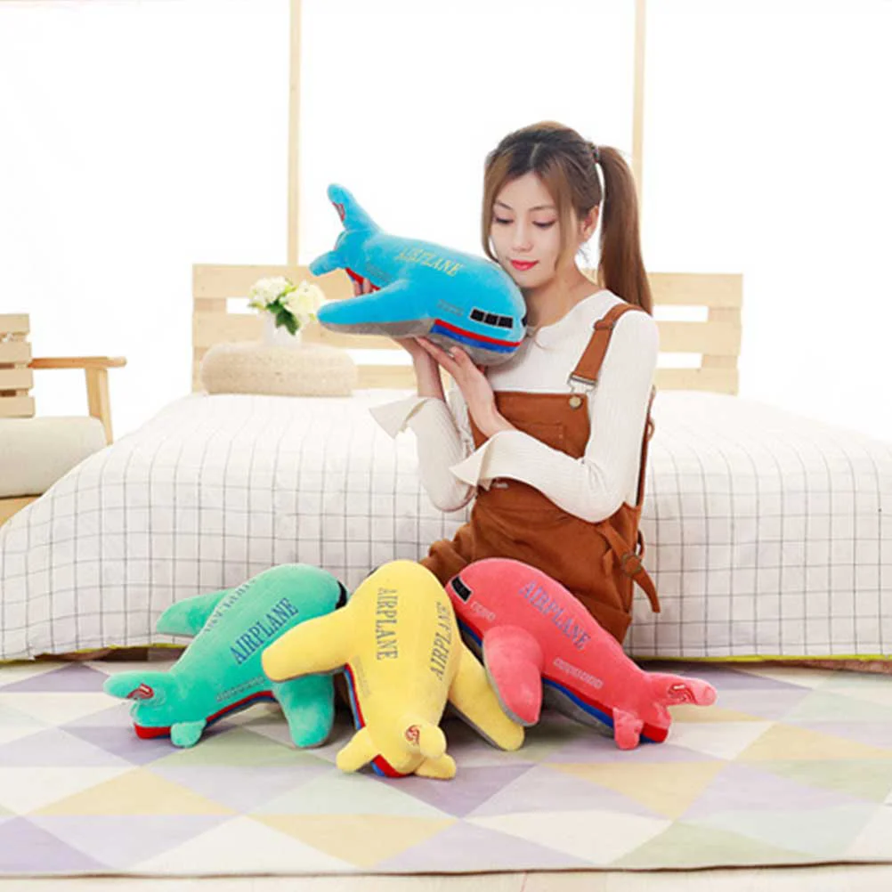 40 Cm Children's Plush Toys Simulated Airplane Stuffed Throw Pillow Adorable