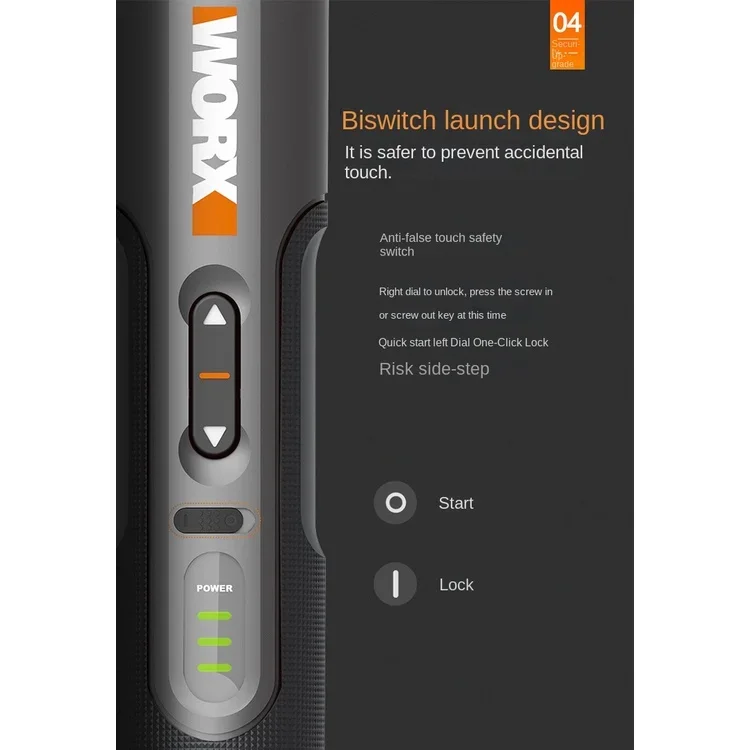 Набор электрических мини-отверток Xiaomi Mijia WORX 4 в WX242, умные беспроводные электрические отвертки с USB-зарядкой и ручкой 30