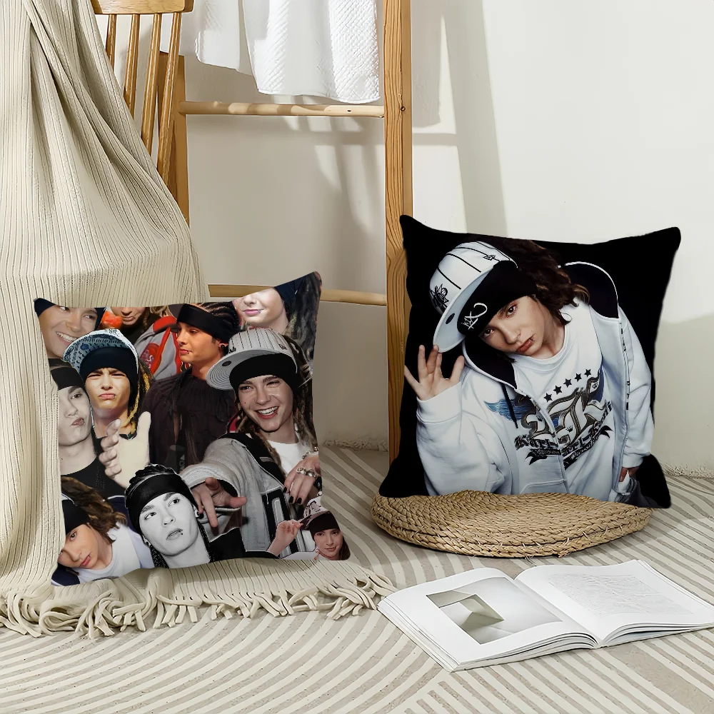 Singer Tom Kaulitz Pillow Case Home Decoration Cushion Cover Suitable For Bedroom Car Office Sofa