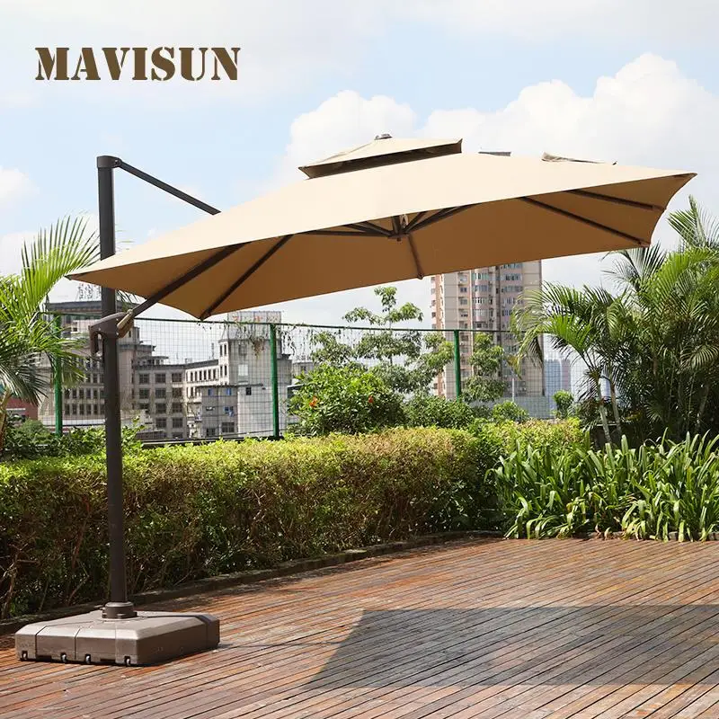 Garden Patio Furniture Canopy Round Square Sun Umbrella For Beach Outdoor Awning For Car Sunshade 3*4M Modern Custom Simple