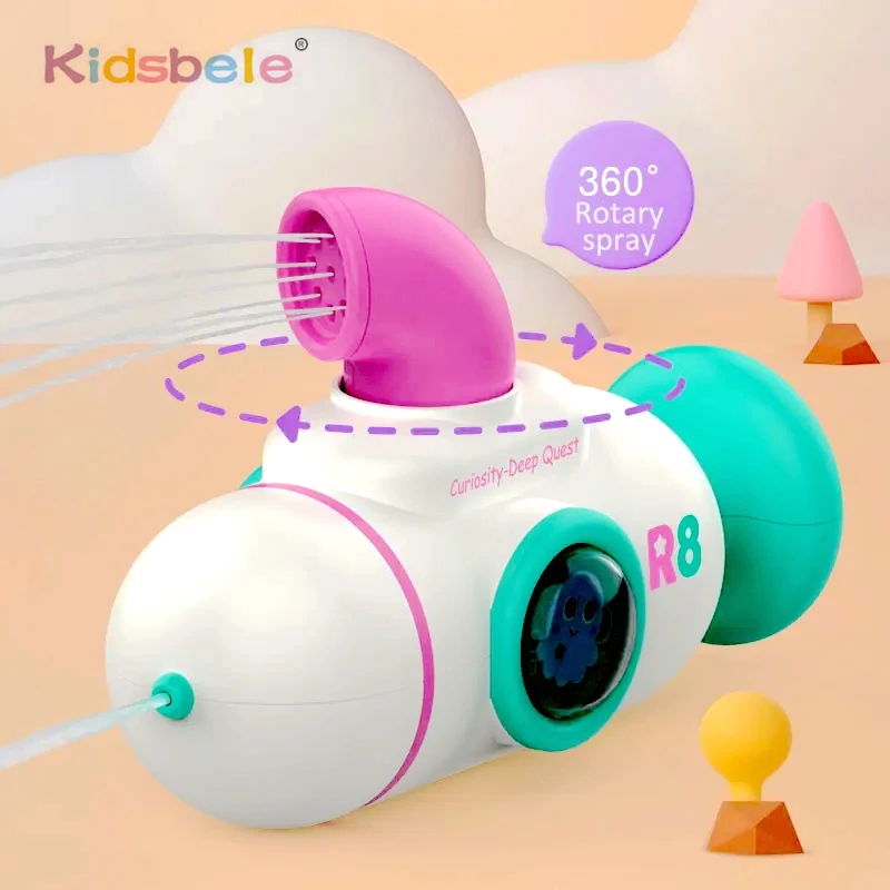 Cañón de agua Mini nave espacial submarino juguetes de agua en aerosol Fiesta EN LA Piscina de verano al aire libre baño pistola de agua juguetes niños regalo de cumpleaños