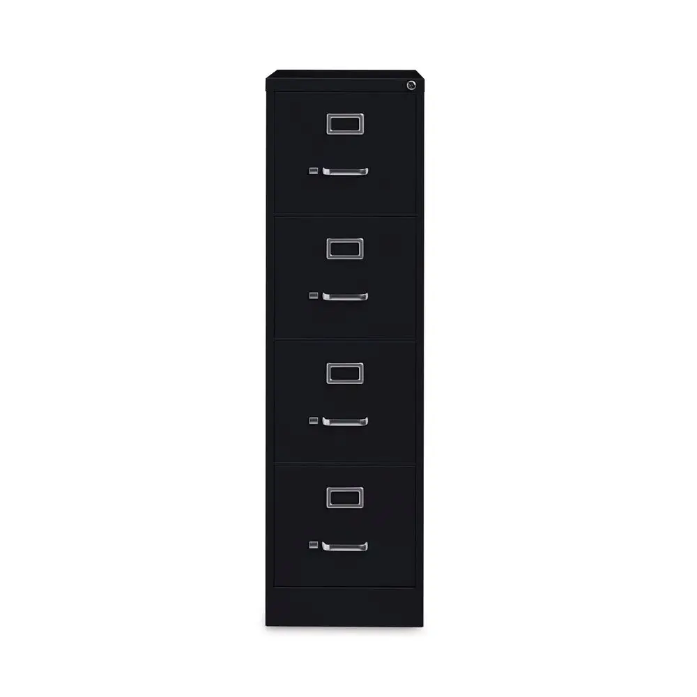 

26.5 in Deep 4 Drawer Vertical Letter File Cabinet in Black