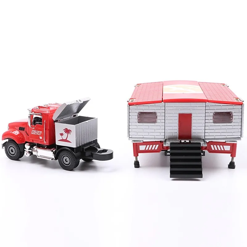 Alloy Luxury Transformation RV Car Model Funny 1:50 Deformation House Car Motor Home Car Model Toy Brithday Gift