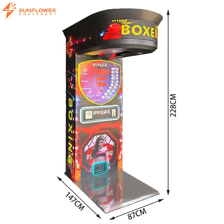 Commercial Strength Testing Punching Game Machine Boxer Boxing Force Tester Arcade Punch Machine  Fighting Training for Carnival