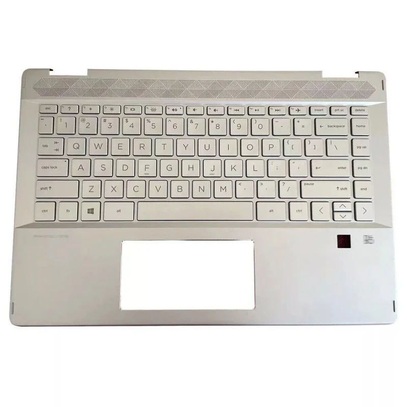 f  New For HP Pavilion X360 14 -DH 1 Palmrest w/Backlit Keyboard Silver L53785-001
