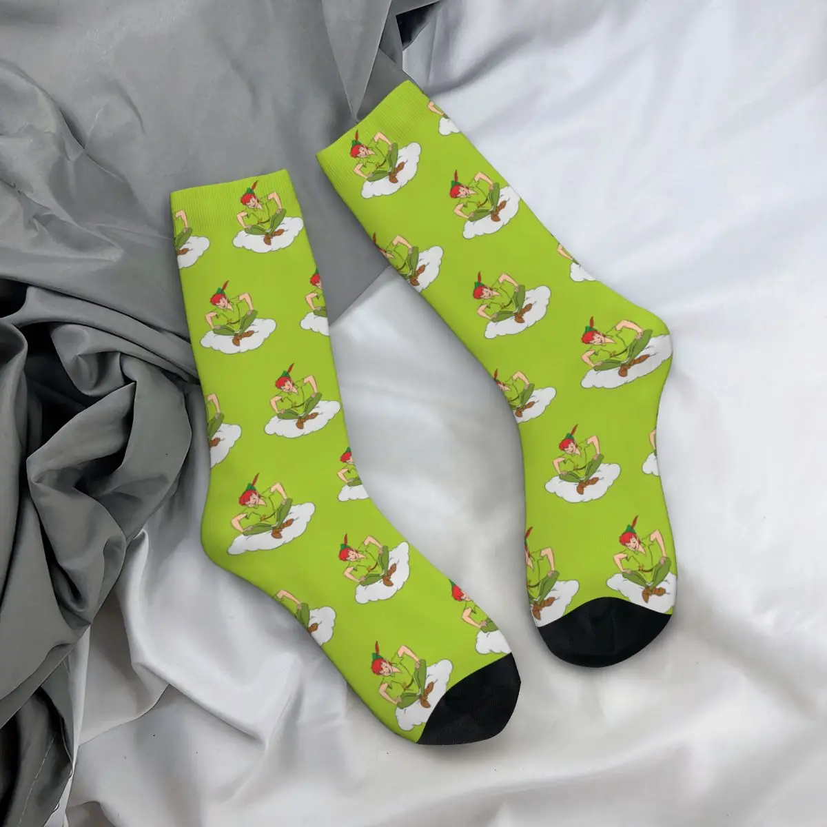 New Men's Socks Casual Peter Pan Cartoon Sock New Skateboard Women Socks Spring Summer Autumn Winter