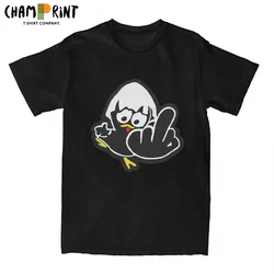 Calimero Funny Cartoon Chicken T Shirt Men's 100% Cotton Creative T-Shirt Crewneck Tees Short Sleeve Clothing Printing