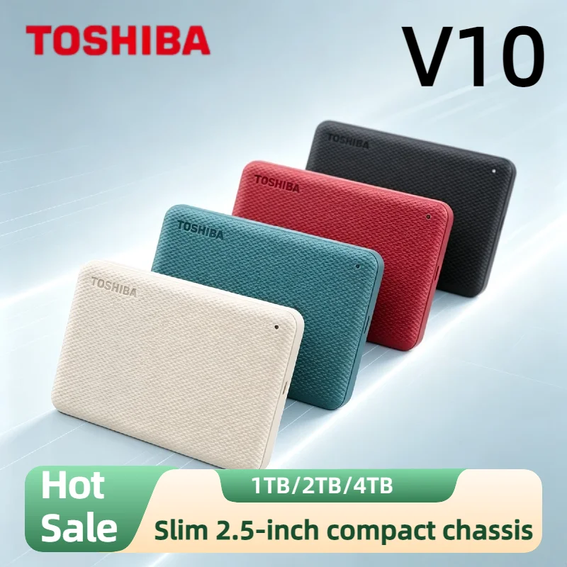 Toshiba Canvio V10 1TB 2TB 4TB 2.5 Inch USB 3.0 External HDD Portable Hard Drive for PC Laptop High Speed Pro Max