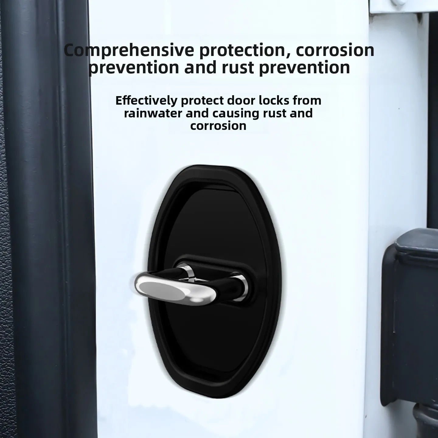 

4 шт., универсальный силиконовый автомобильный дверной замок, защитный чехол с пряжкой, эластичная амортизирующая накладка для предотвращения столкновений, немая буферная подушка