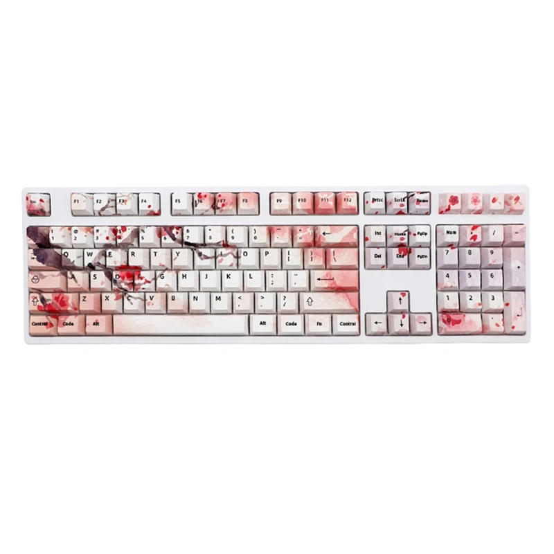 Imagem -06 - Estilo Chinês 108 Teclas Personalizado Keycap Pbt Sublimação para mx 108 104 87 Dropship