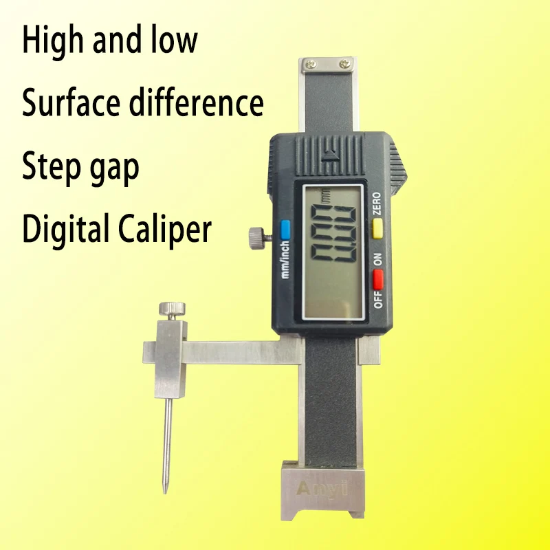 High low Surface difference Step gap Digital vernier Caliper Drop measurement 0.01mm adjustment Three point height depth groove