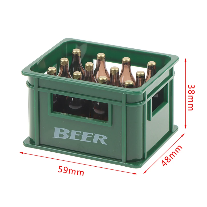 1:12 Puppenhaus Mini Bier Trinkflasche Bierbox Trinkbox Bar Küche Dekor Spielzeug