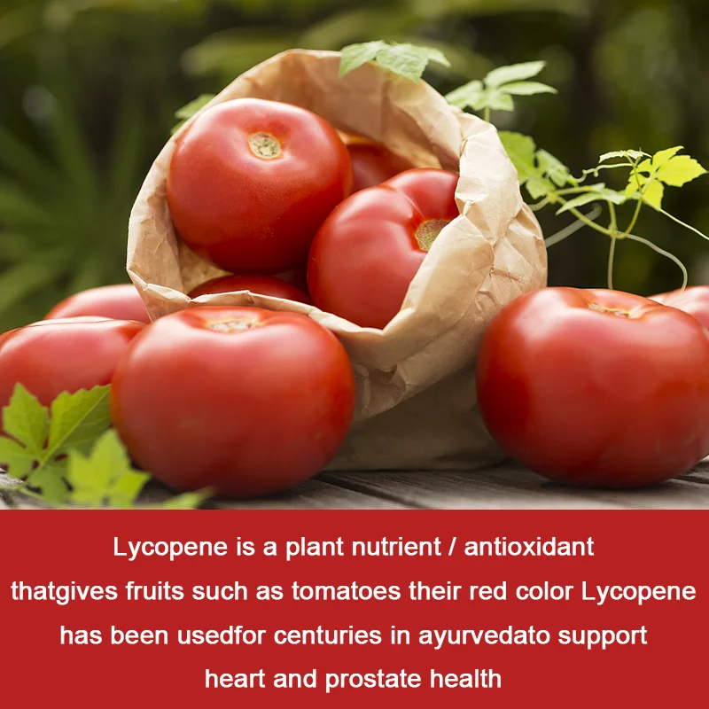 Natural lycopene Capsule，Antioxidant Reduce Cholesterol Heart &Andcardiovascular Care Male Prostate Supplement Non-GMO