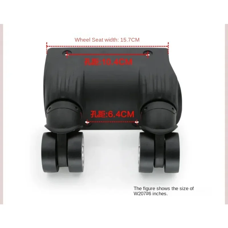 Trolley luggage wheel accessories universal wheel cloth box connected mute wear double row aircraft wheel pulley