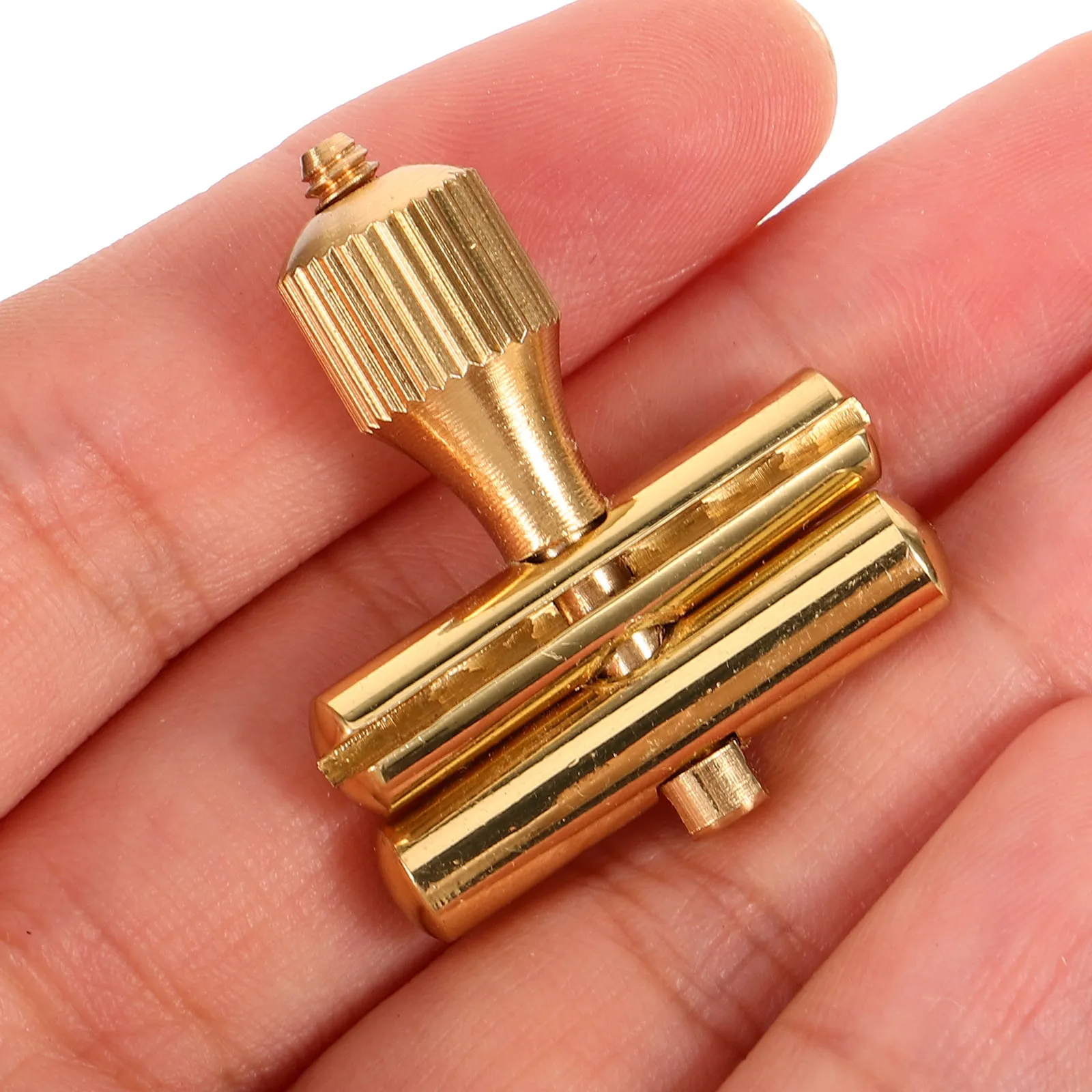 Copper Neck Tightening Screw for Saxophone Precision Fit Reed Holder Copper Rod Enhances Sound Clarity Bright Tone Sax Accessory