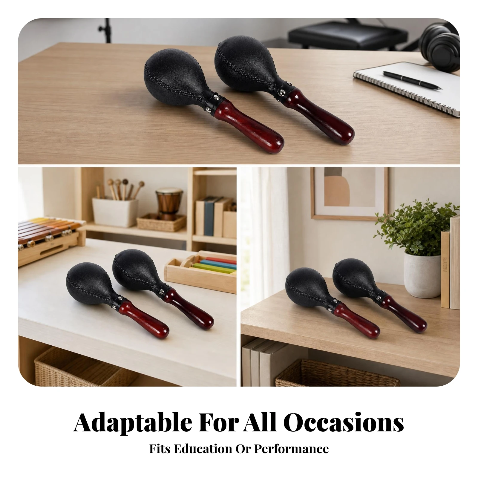 Maracas Rhythm, Par de Maracas, Maracas de Mano, Juguete Musical para Actuaciones, Fácil de Tocar