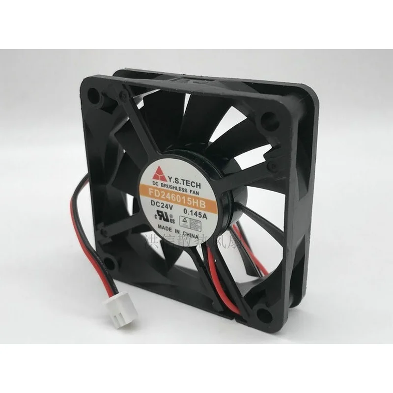 HH FOR Y.S.TECH FD246015HB 6CM DC24V 0.145A 2-wire inverter cooling fan