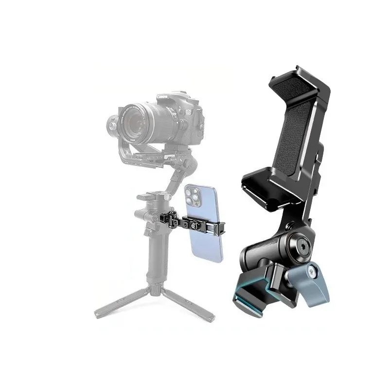 

Крепление для телефона с креплением Cold Shoe или NATO для стабилизаторов DJI RSC2, RS3 Pro, RS4 Mini для видеоблогинга и фотосъемки