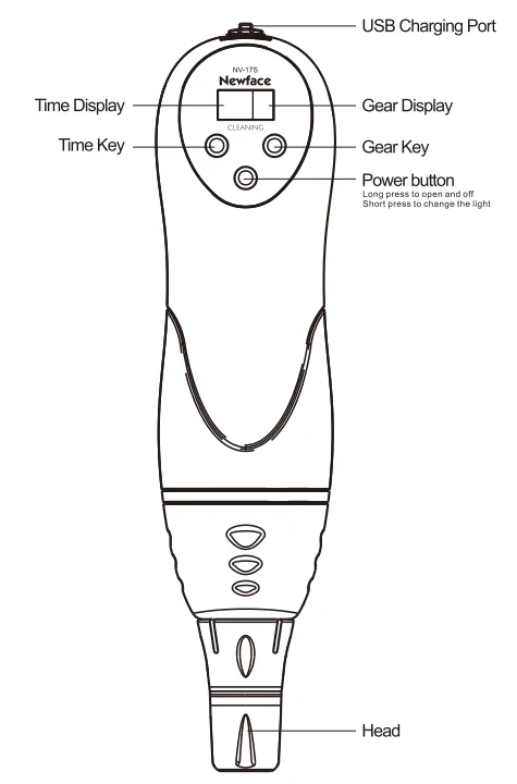 NewFace 効率的な USB ブラックヘッド真空機顔毛穴鼻にきびにきびクリーナーポータブル電気フェイシャル吸引ツール