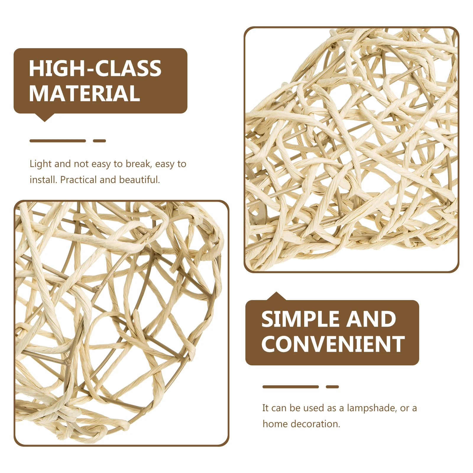 

Creative Chinese Style Hanging Light Cover Ceiling Lamp Shade Durable Paper String Decorative Home Hotel Chandelier Lampshade