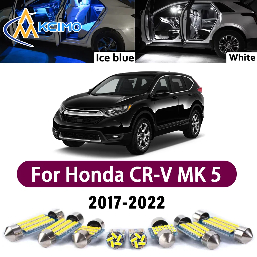 

Error Free LED Interior Light Kit for Honda CR-V MK 5 2017-2022 Premium Bright Dome Trunk Mirror Reading Lamps Canbus