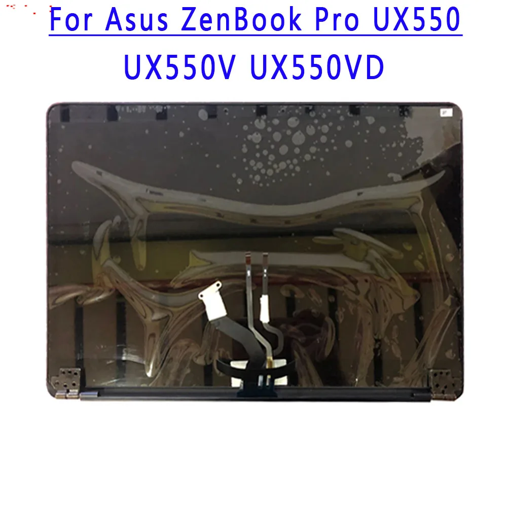 For Asus ZenBook Pro UX550 UX550V UX550GDX UX550VE UX550VD Laptop LCD Screen Blue Touch Screen Digitizer 1920X1080FHD Upper Part