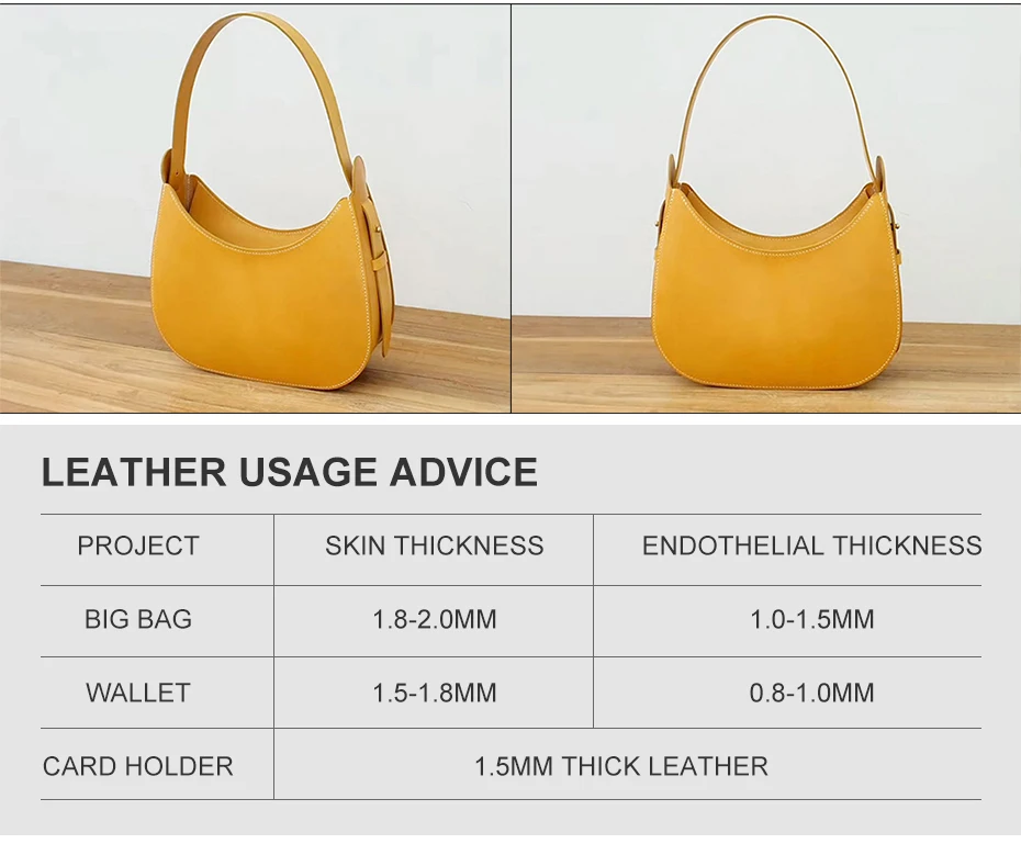 Damen Unterarmtasche One Shoulder Bag Handtasche Acryl Vorlage Ledermuster DIY Leder Handwerk Muster mit Loch Vorlage Sewin – Detail 3