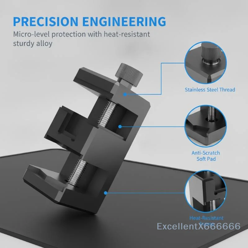 Adjustable PCB Holder Circuit Board Clamp for Soldering Desoldering Watch Small Component Precision Repair Work