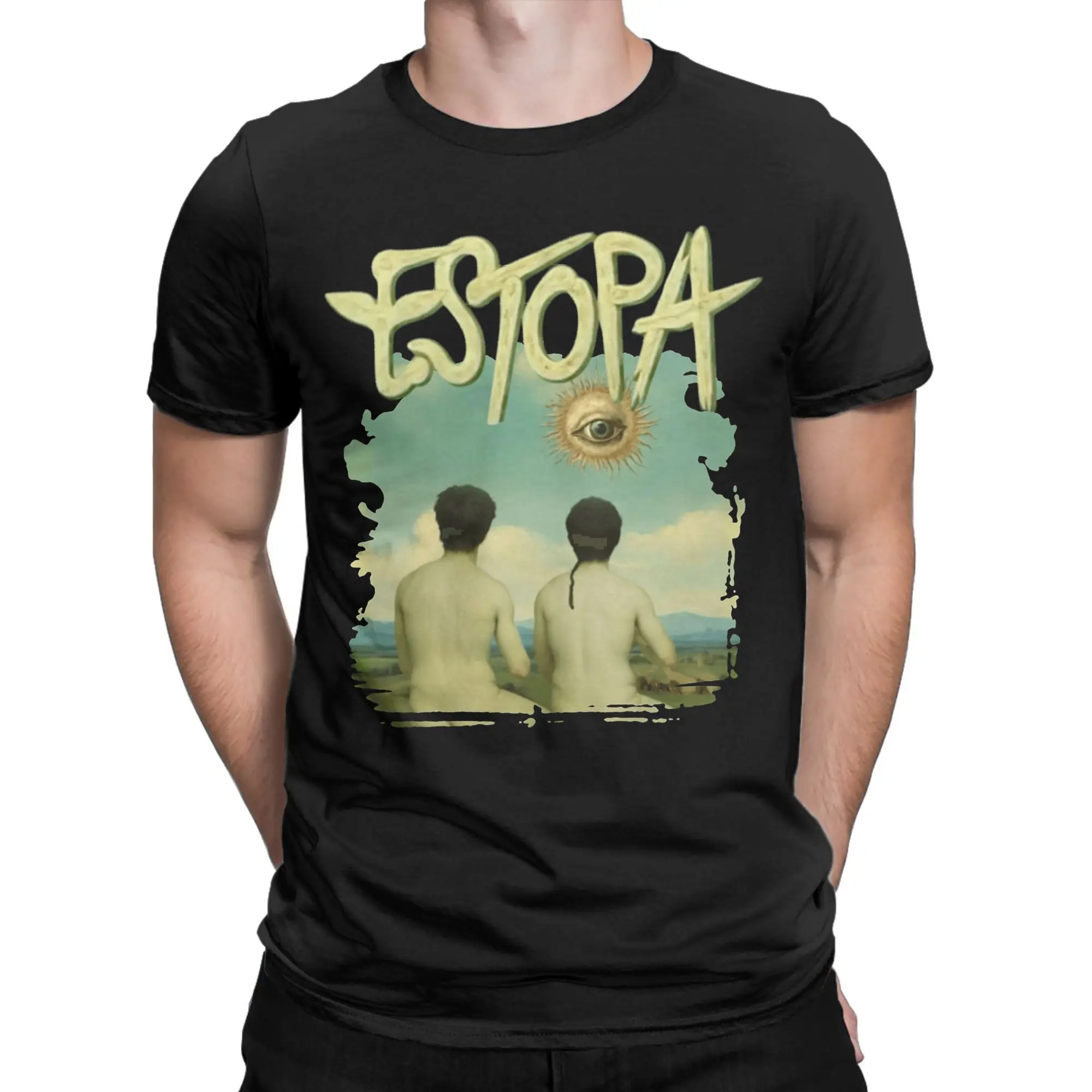 Camisetas Vintage Estopa para hombre, Camiseta 100% de algodón con cuello redondo, camisetas de manga corta meme, ropa estampada
