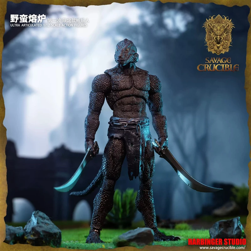 

Savage Crucible ULTRA ARTICULATED 1/12 SCALE ACTION FIGURES Barbarian Komodo Dragon Lizard NECA Fury Toys Four Horsemen toys